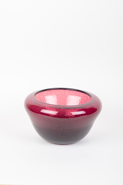 Coupe En Verre Soufflé De BIOT De Couleur Orange Vers 1960 De VERRE Et Flamme 68168