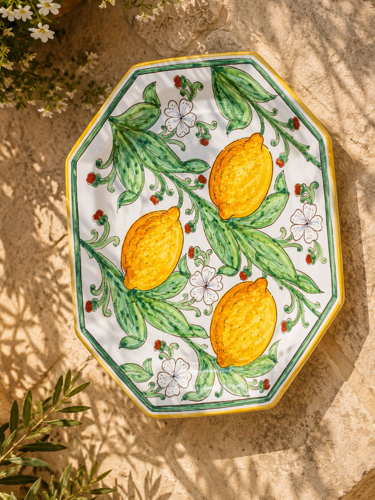 Plat Octogonal Citron – Image 2
