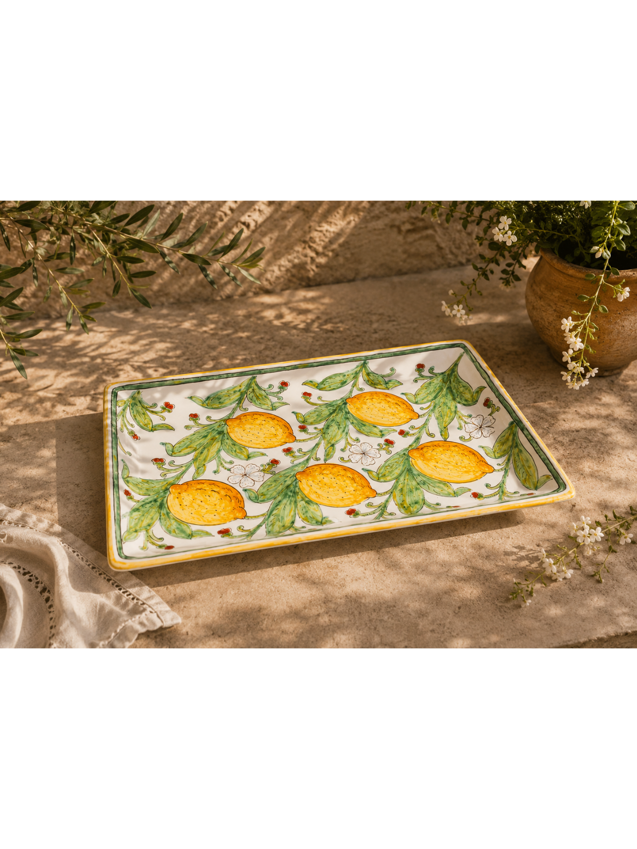 Plat Rectangle Citron – Image 2