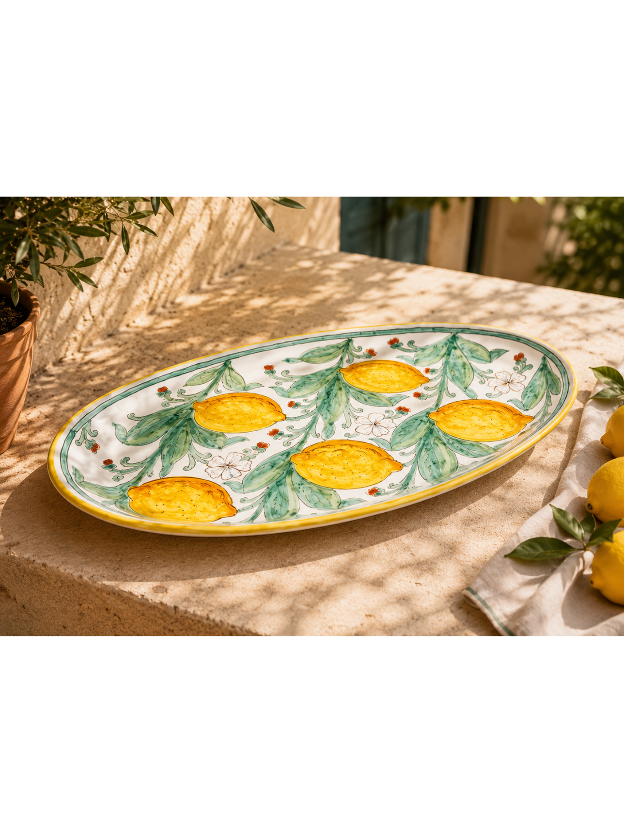 Oval Lemon Plate - Image 2