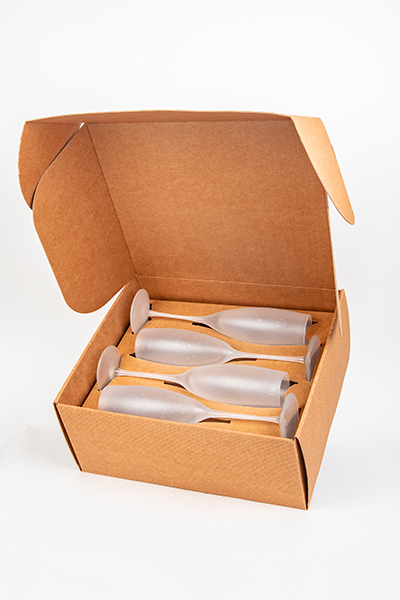Champagne shop glass box