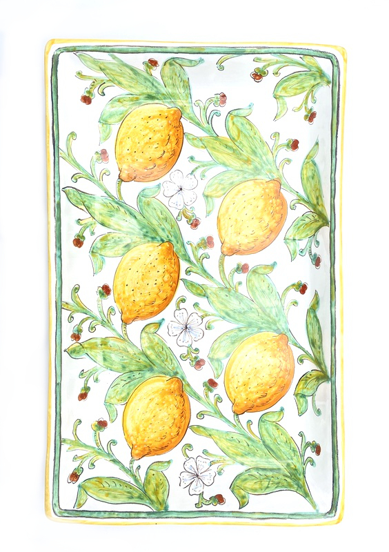 Plat Rectangle Citron
